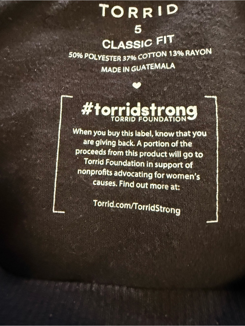 torrid Black Tee with Rainbow Wave Stripes - Picture 2 of 2